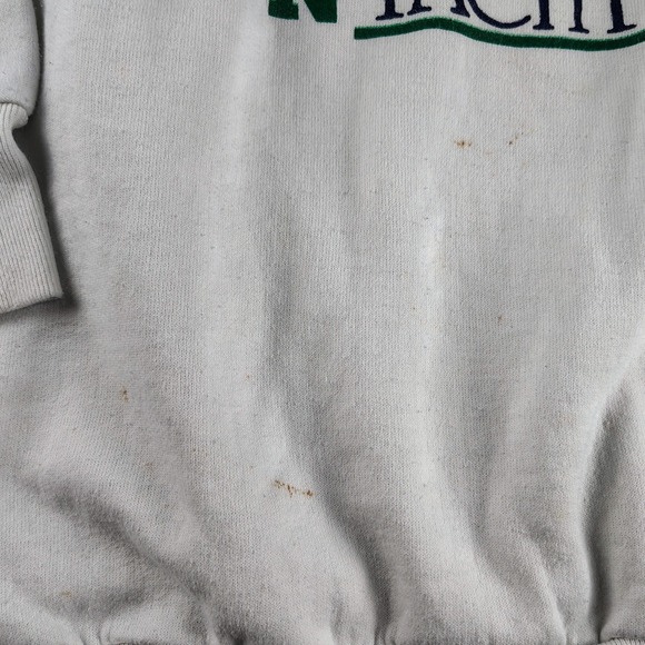 Vintage 1986 College of Charleston Yacht Club Sweatshirt Belton XL White 80s USA - Picture 4 of 10